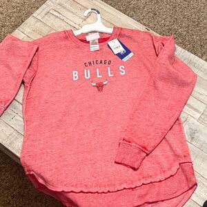 NBA Chicago Bulls Red Heather Crewneck Sweatshirt
